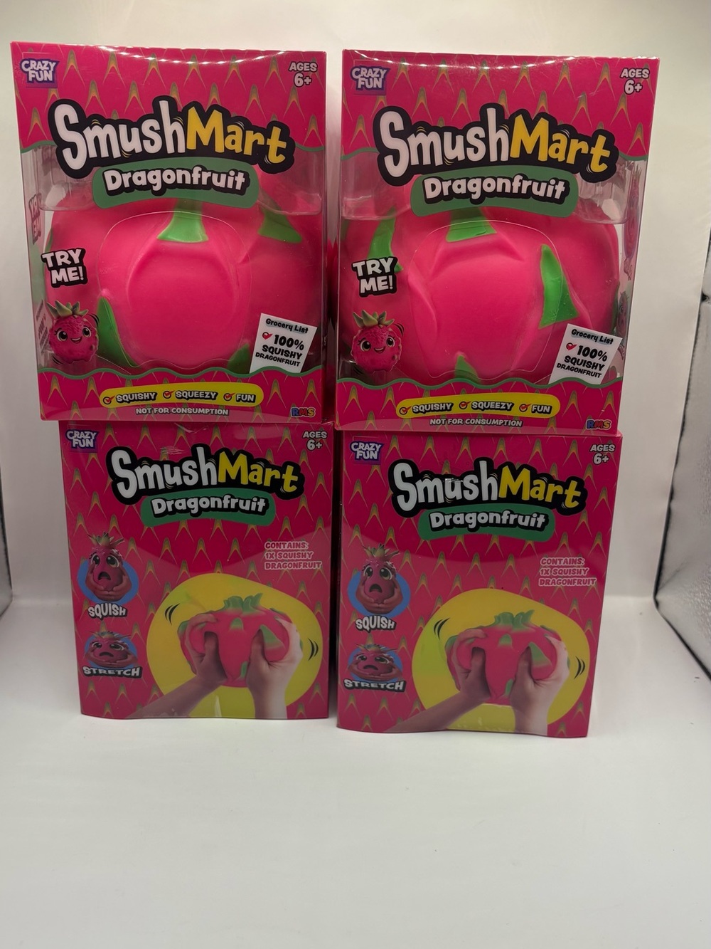 Viral Original crazy Fun RMS SmushMart  Dragonfruit Jumbo Squishy  Toy